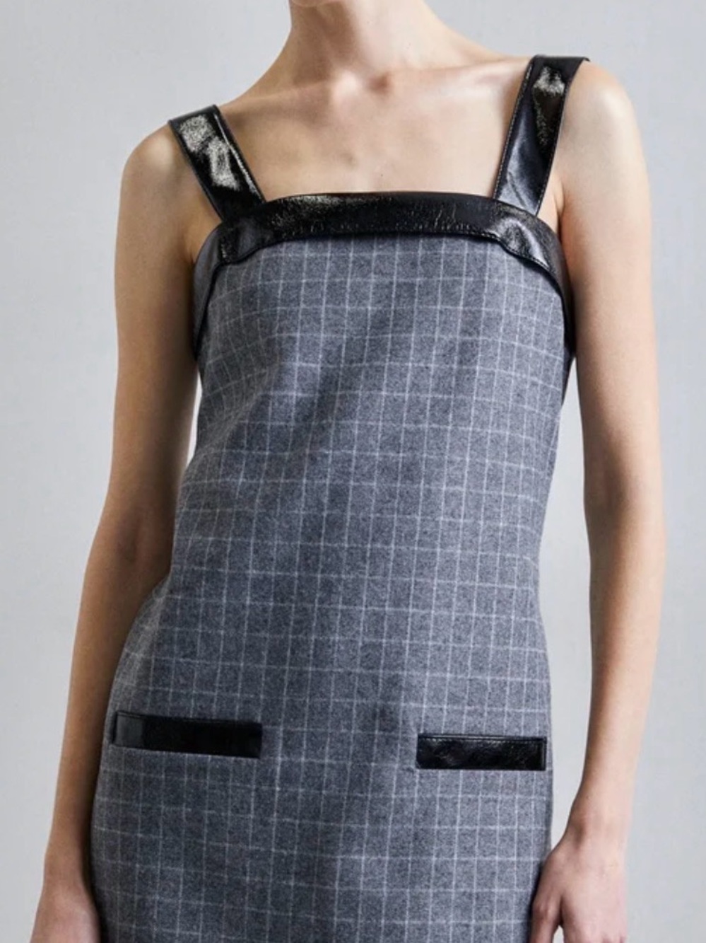 Maje Gray Rocelyn Mini Dress